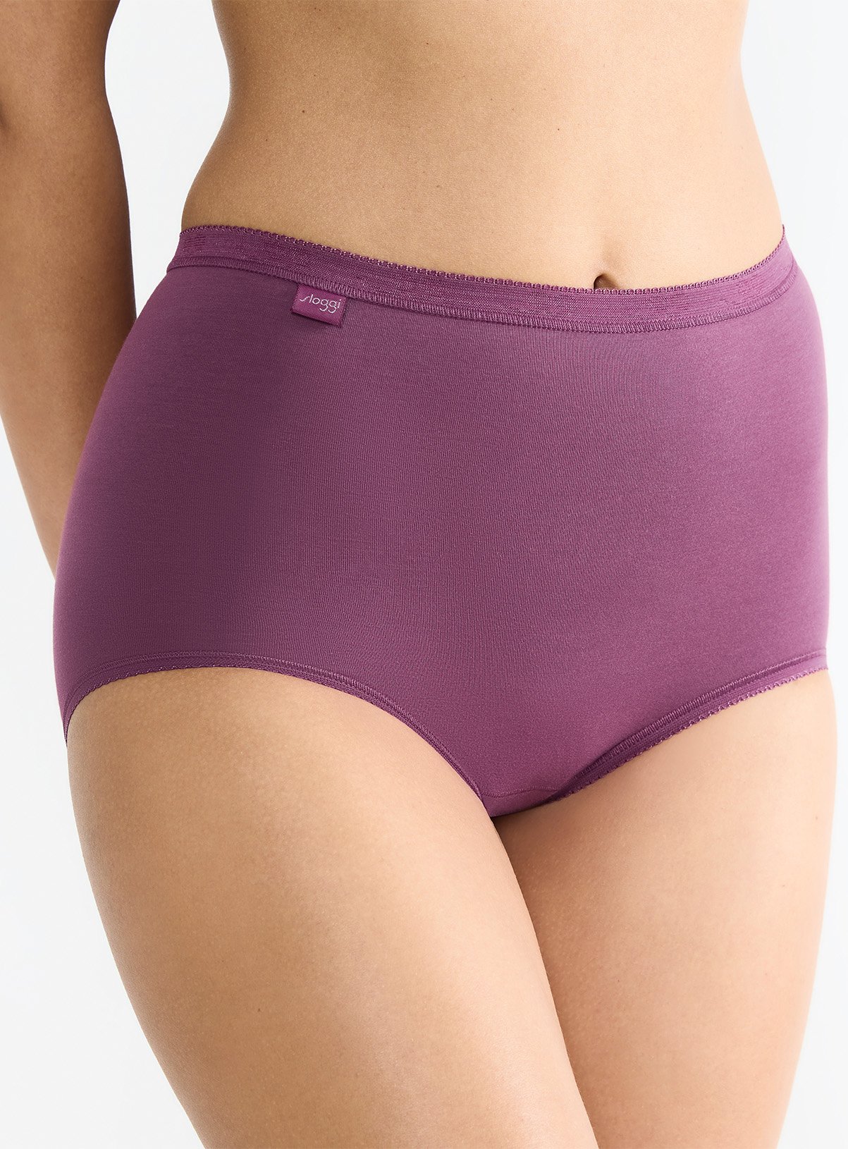 SLOGGI Basic Maxi Knickers 3 Pack Purple 20 - Image 3 thumbnail
